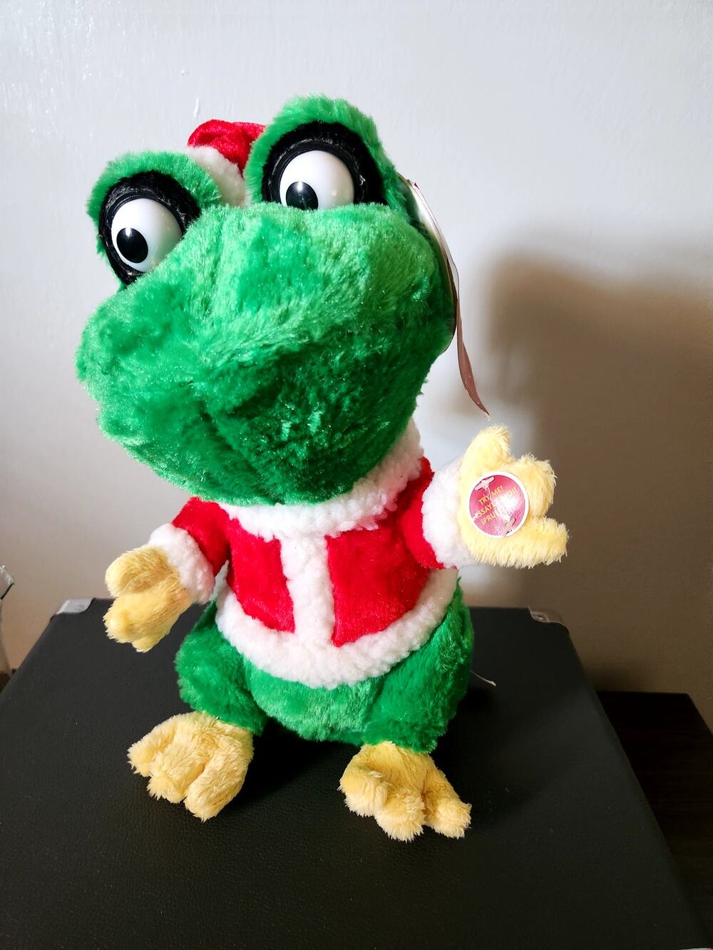 Dan Dee Vtg Christmas Frog Singing Dancing Animated 13" Tested Works With Tags